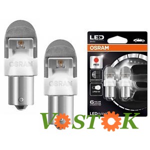 Лампа LED P21W 1000K Retrofit (Червона) 12V 21W PREMIUM (блістер, 2 шт)